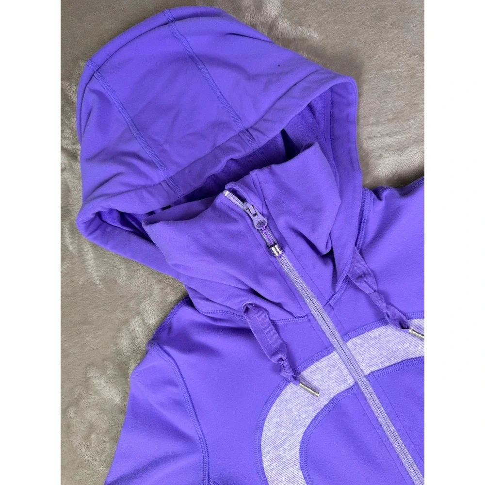 Lululemon In Stride‎ Jacket Size 2 Hoodie Lavender Purple Zip Up  Women's